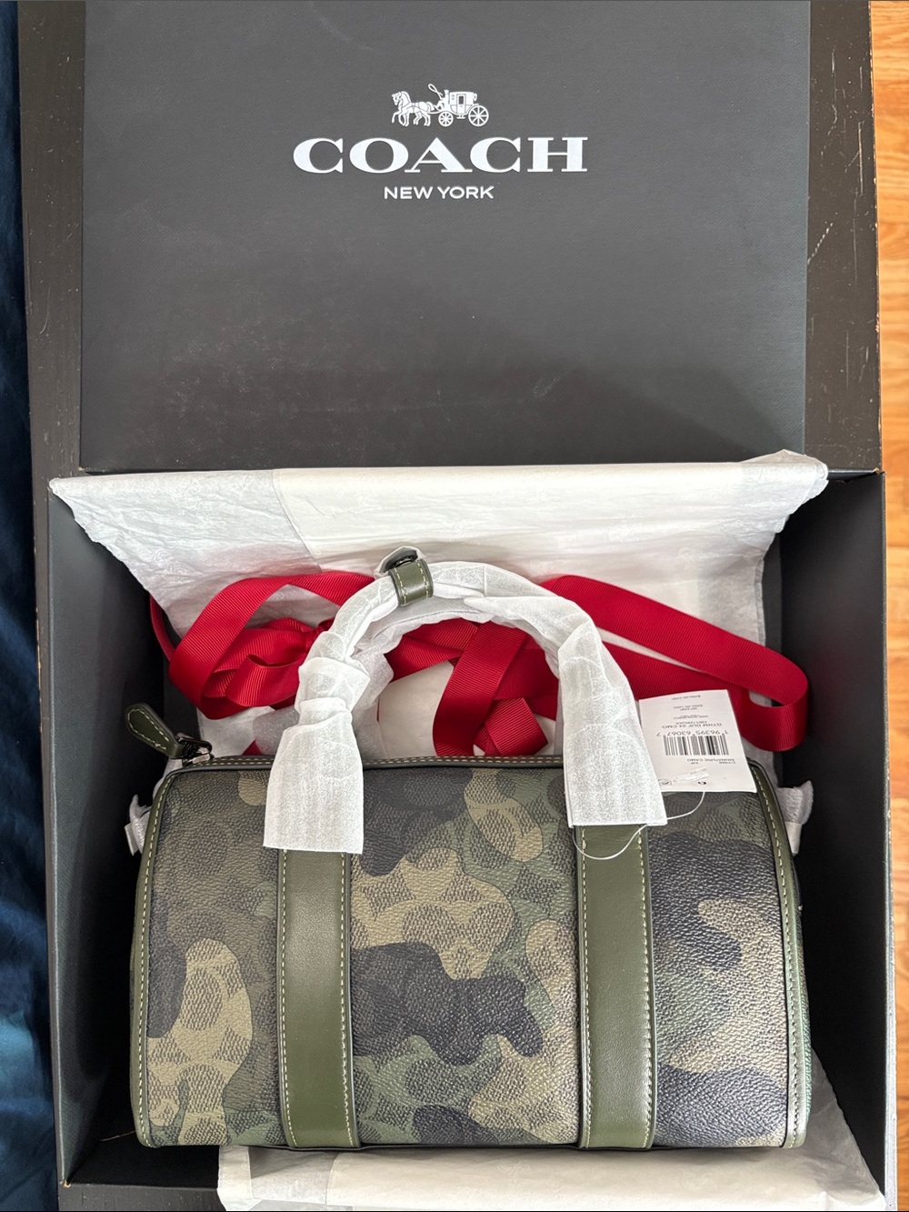 NWT Coach Gotham Duffle 24 Bag in Signature Camo Print